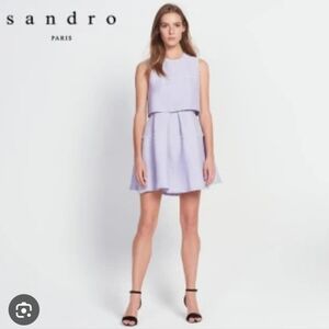 Sandro Lavender Dress Size M(3) In EUC